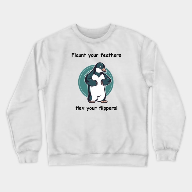 Dangerous Penguin Crewneck Sweatshirt by CreativeRebel